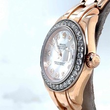 Rolex Datejust Pearlmaster 29mm 18k RoseGold MOP Diamond Dial/Bezel Ladies 80285 4