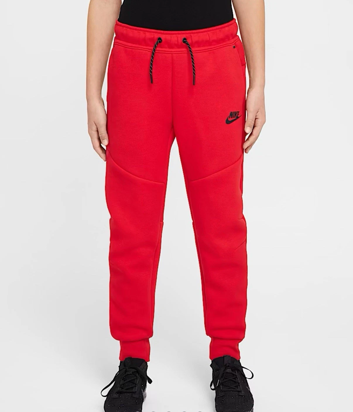 Nike Sportswear Tech Fleece Big Kids Joggers Red Youth S NWT