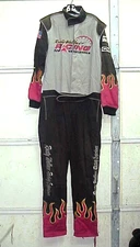 Driven Race Gear Adult Medium Black/Red/Gray Racing Suit Rusty Wallace School