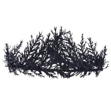 Handmade Gothic Black Flower Crown- Elf Dark Headband Fairy Woodland Headpiec...