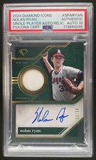 2024 Topps Diamond Icons Nolan Ryan Single Player Auto Relics #/10 PSA AUTH