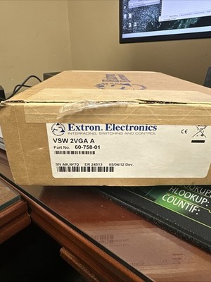 Extron VSW-2VGA-A Stereo Power Amplifier 60-758-01
