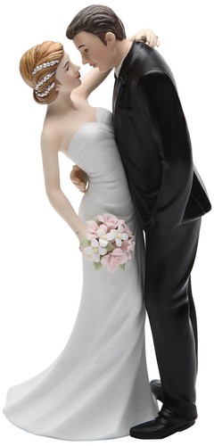 33266 Ceramic Wedding Couple Figurine, 7-Inch