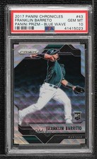 2017 Panini Chronicles Blue Wave Prizm /199 Franklin Barreto PSA 10 GEM MT tj0