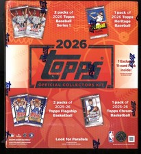 2026 Topps Official Collectors Set Box Kit Baseball & Basketball Packs SEALED