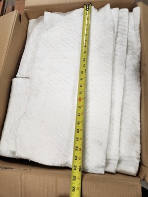 LOT OF 10 SHEETS- Unifrax Durablanket-Z Fiberfrax 1/2'' Thick x 12'' W x 24'' L