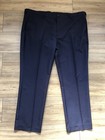 Marks & Spencer Herren Hose Marineblau Normale Passform Aktiv Taille 46" 31" Innenbein