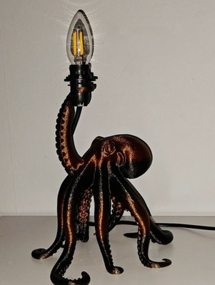 Otto Octopus Tischlampe Kraken Steampunk skurril schrullig Statement Beleuchtung 
