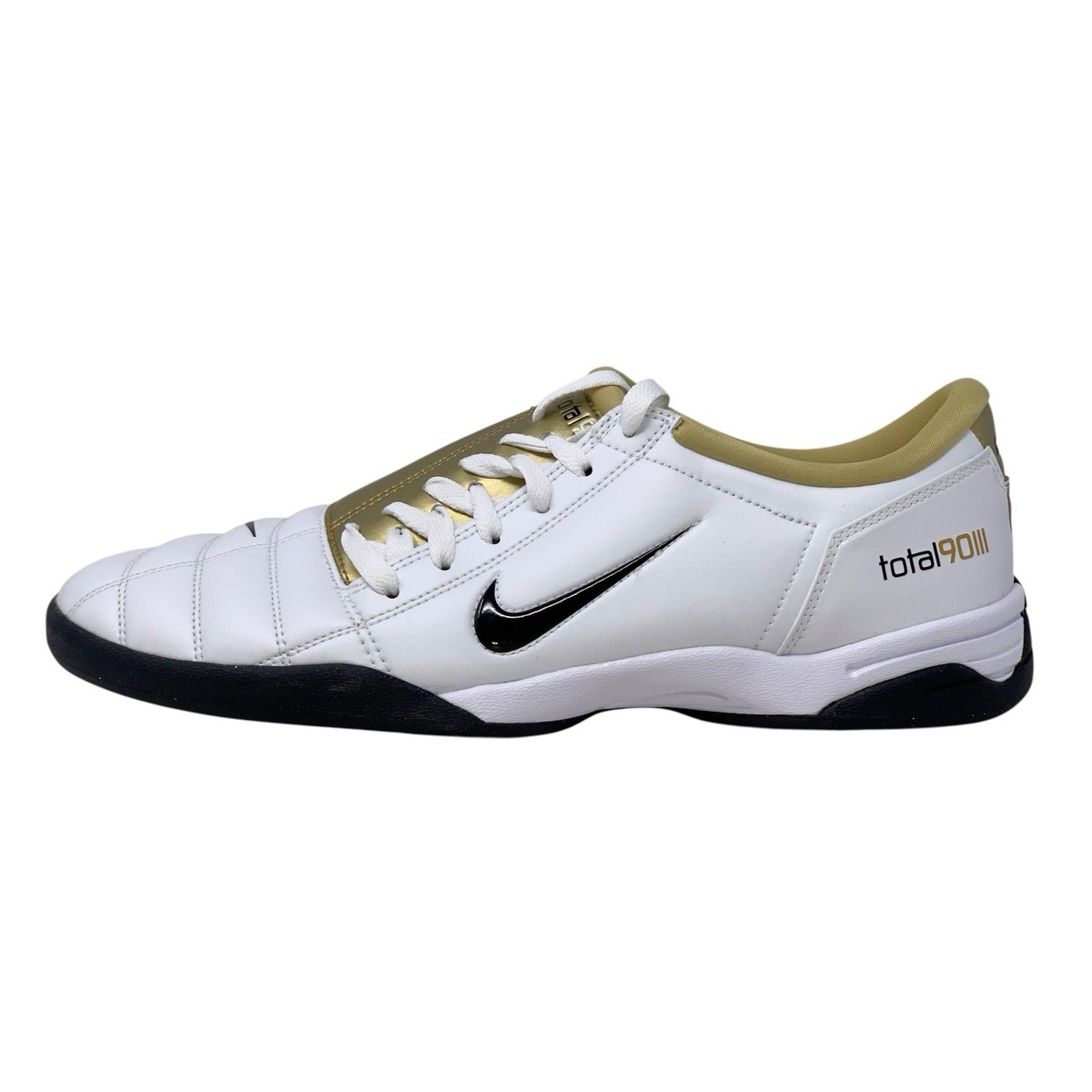Nike Total 90 Gold White Indoor Soccer Shoes, Size 12.5 BNIB