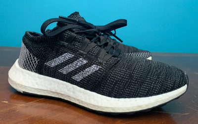 Adidas PureBoost Go Women's Running Shoes - Size 6.5 M, Black Gray & White