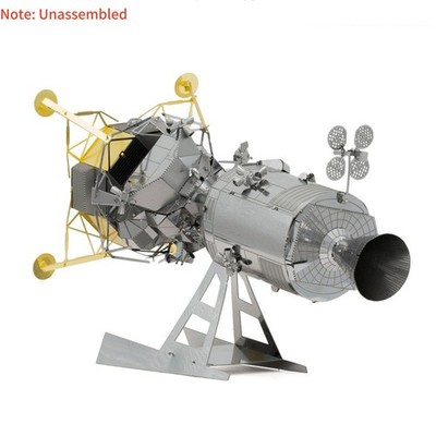 1/48 Scale Metal USA Apollo CSM With Lunar Module Unassembled Model Kit Toy Gift