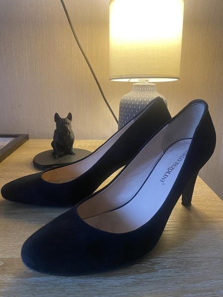 Women Carlo Pazolini Heels Black Suede 37 #10AU