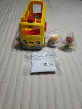 Fisher Price Little People School Bus W/Crossing Figure Musical Talking Working