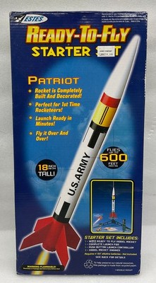 2006 Estes 1843 Patriot Flying Model Rocket Ready to Fly Starter Set