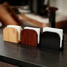 Porte-serviettes en bois, distributeur de serviettes en papier rustique vertical