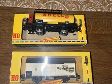 Fleischmann H0 1465 SH Shell Kesselwagen und  1461