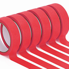 Masking Tape 1 Inch, 6 Rolls x 22yd 132yds in Total Painters Tapes for Paintin