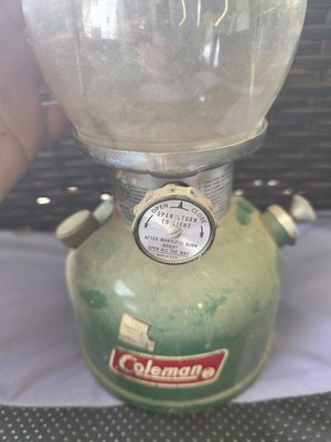 Vtg Coleman Green Single Mantle Lantern Model 200A700 12/81 Pre