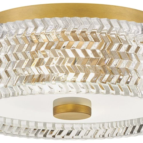 Hinkley Lighting 5041 Elle 2 Light 12"W Flush Mount Drum Ceiling - Chrome - Picture 2 of 12