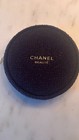CHANEL BEAUTY Make Up Cosmetic POUCH NAVY BL TWEED ROUND 6"X6"X2" BNIB VIP GIFT — photo 2