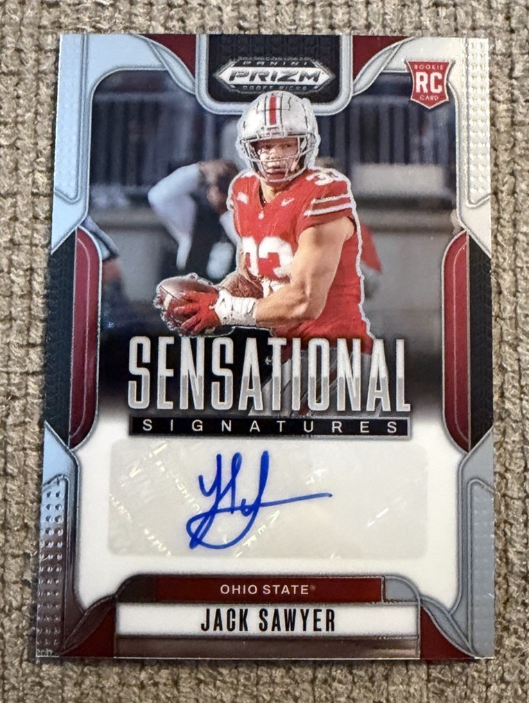 2025  Prizm Draft Picks - Sensational Signatures Jack Sawyer #SS-JKS (AU, RC)