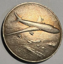 1969 Boeing 747 First Flight by Jack Waddell-24.26 grams Pure Silver-Nice!