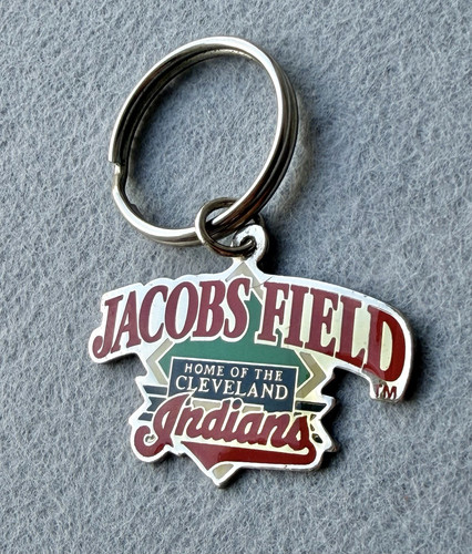 VTG 1994 Jacobs Field Cleveland Indians MLB Keychain Inaugural Season Stadium