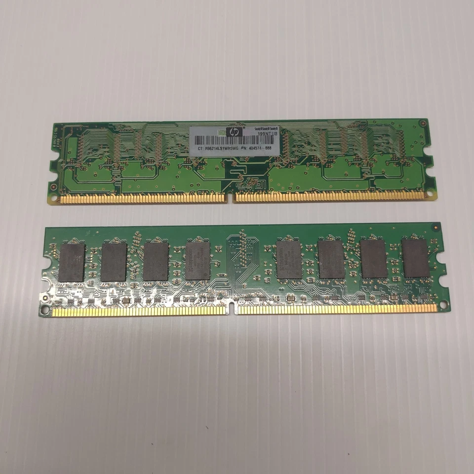 2PCS Kingston & Samsung 800 mhz DDR2 DIMM RAM 2 + 1gb Desktop Memory PC2-6400 - Image 2 of 4