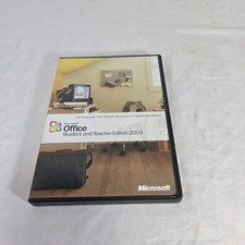 Microsoft Office 2003 Student and Teacher Full English DVD Version BRAND NEW 