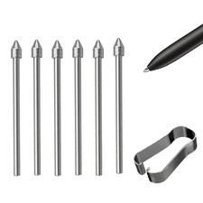 6 PCS Galaxy Tab S Pen Metal Nibs/Tips Replacement for Samsung silver