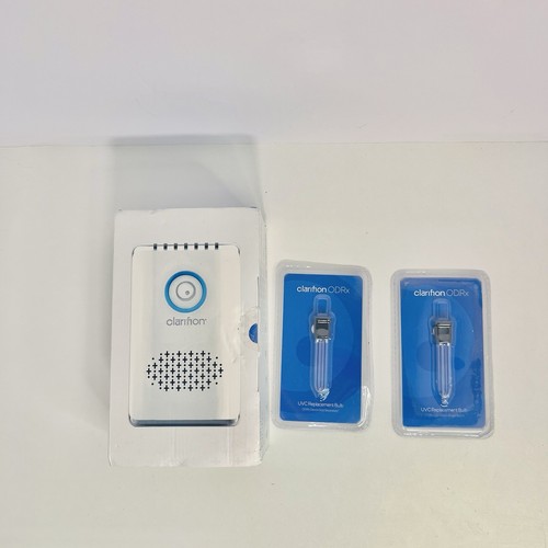 Clarifion ODRx plug in UVC Air Purifier New In Box & 2 Bulb Replacements