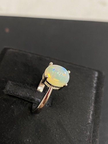 NATURAL FIRE OPAL 6X8 SET STERLING SILVER 925 RING EARRING PENDENTS - 第 11/14 張圖片