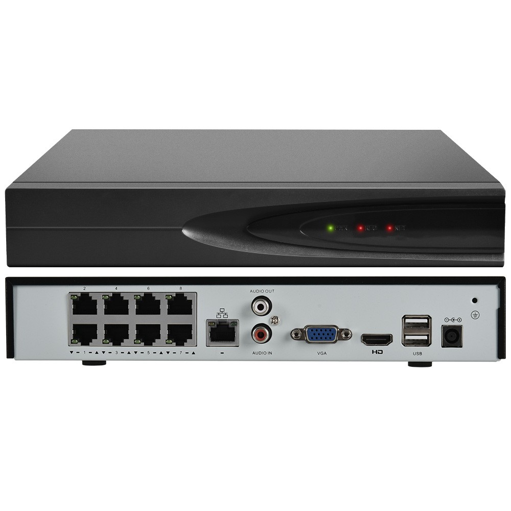 VIKYLIN 4K 8CH 8POE NVR CCTV System 8MP Full Color Security Bullet IP Camera Lot