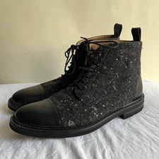 TAFT The Jack Dress Boot Cap Toe Men’s Sz 43 Speckled Wool? Barely Worn EUC