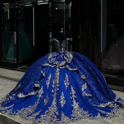 blue pinterest dress Simple A-line Royal Blue Satin Long Prom Dress With Split
