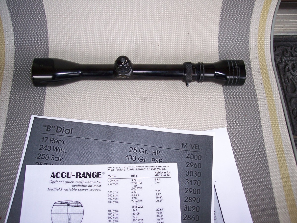 Redfield WideField Lo-Pro 3x9 Rifle Scope Accu-Trac USA | eBay