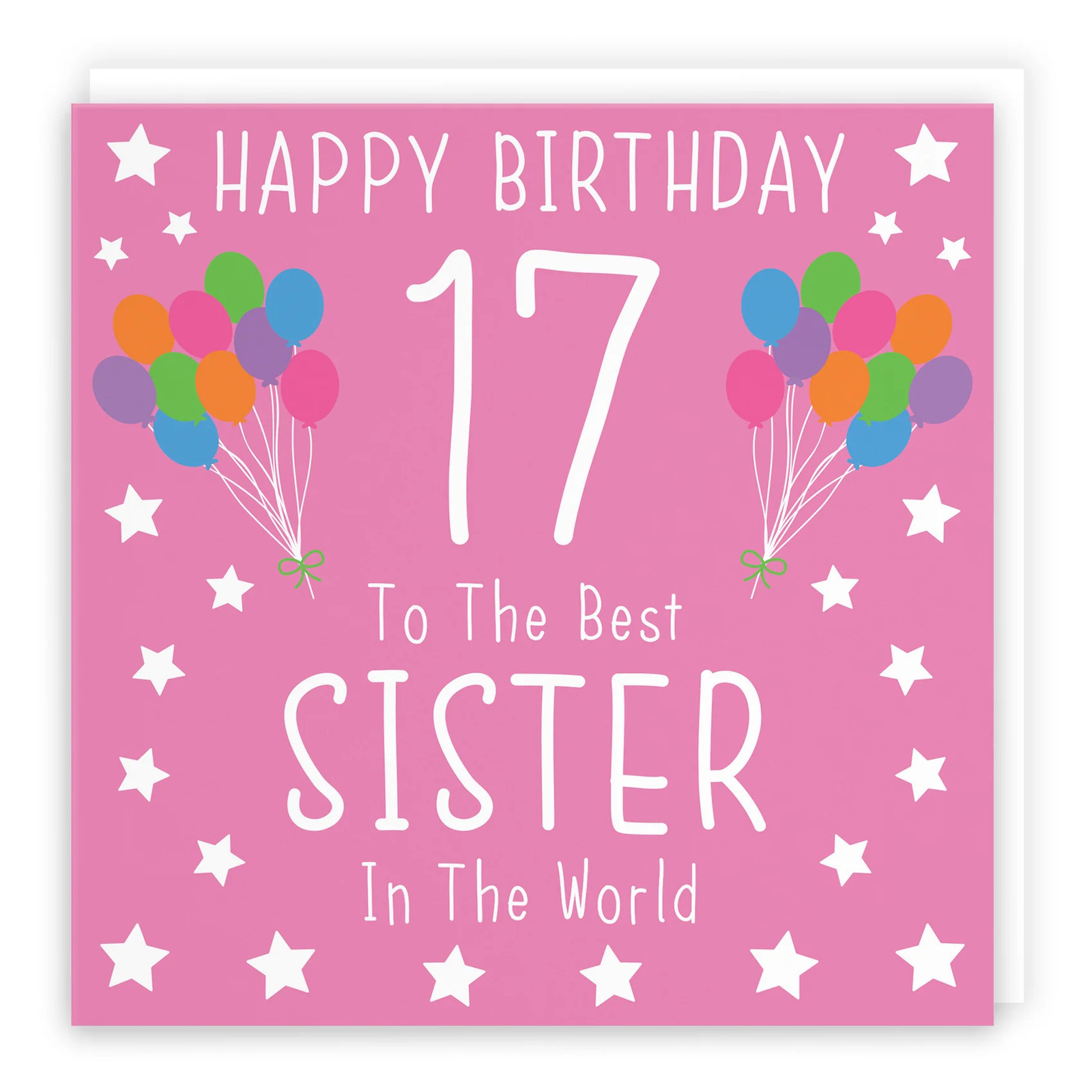 17th Sister Birthday Card Iconic