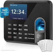 Small Business Fingerprint And Badge Time Attendance Clock Kinghos KYS200D