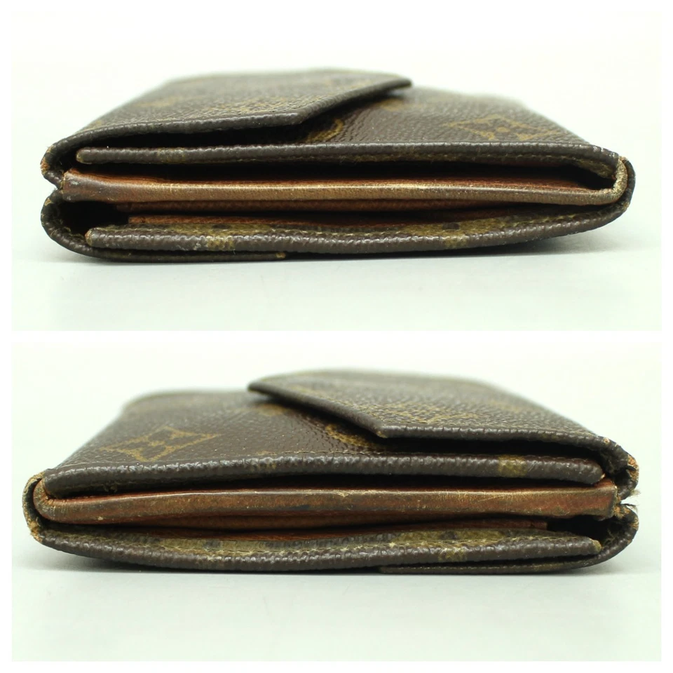 Louis Vuitton Monogram Leather Brown Bifold Envelope Wallet/Purse, Brown Vintage - Image 4 of 4