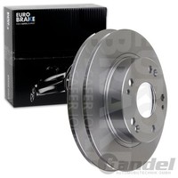2X Eurobrake Bremsscheiben 260Mm Voll Hinten Passend FÜR Honda Civic |