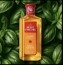Eau De Cologne Mont Saint Michel Ambrée - 500 Ml, Parfum Authentique, Fabriqué En France