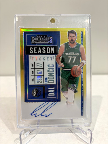 Panini 2020-21 Contenders Luka Doncic Veteran Season Ticket GOLD Auto /10