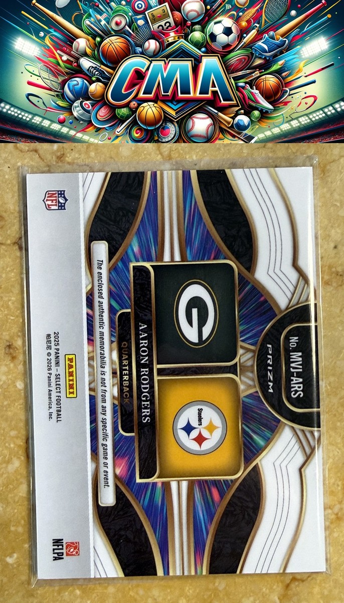 2025 Panini Select #MVJ-ARS Aaron Rodgers Multiverse Jerseys Rare