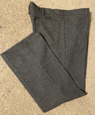 Wrangler Pants Men  s Gray 82HK Rancher Cowboy Western USA Vintage Size 38 x 30