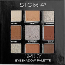 Image of Sigma Spicy Eyeshadow Palette Pressed Powder Matte Shimmer Biscotti Tryst