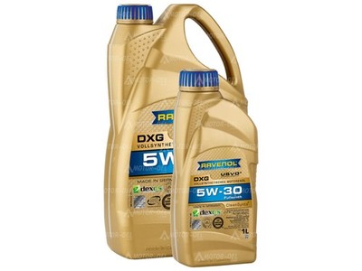 6 (5L+1L) Liter RAVENOL DXG SAE 5W-30 Motoröl Made in Germany