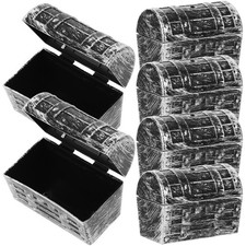  6 Pcs Dekorative Piratenbox Piraten-schatzkiste Kleine Schatztruhe