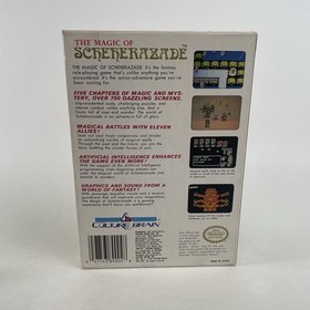 🔥MAGIC OF SCHEHERAZADE (Nintendo, 1989) Complete CIB Box Game RPG MAP NES🔥