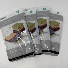 4-Pack Vacuum Storage Bags by Laundry Essentials. Large 17.5" x 27.5". New