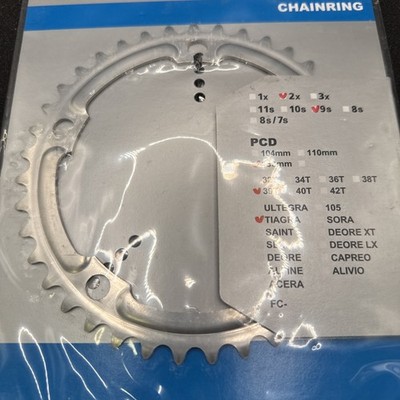 Shimano Tiagra 2x 9 Speed Chainring Fc-4500 130bcd (9407-76) | eBay